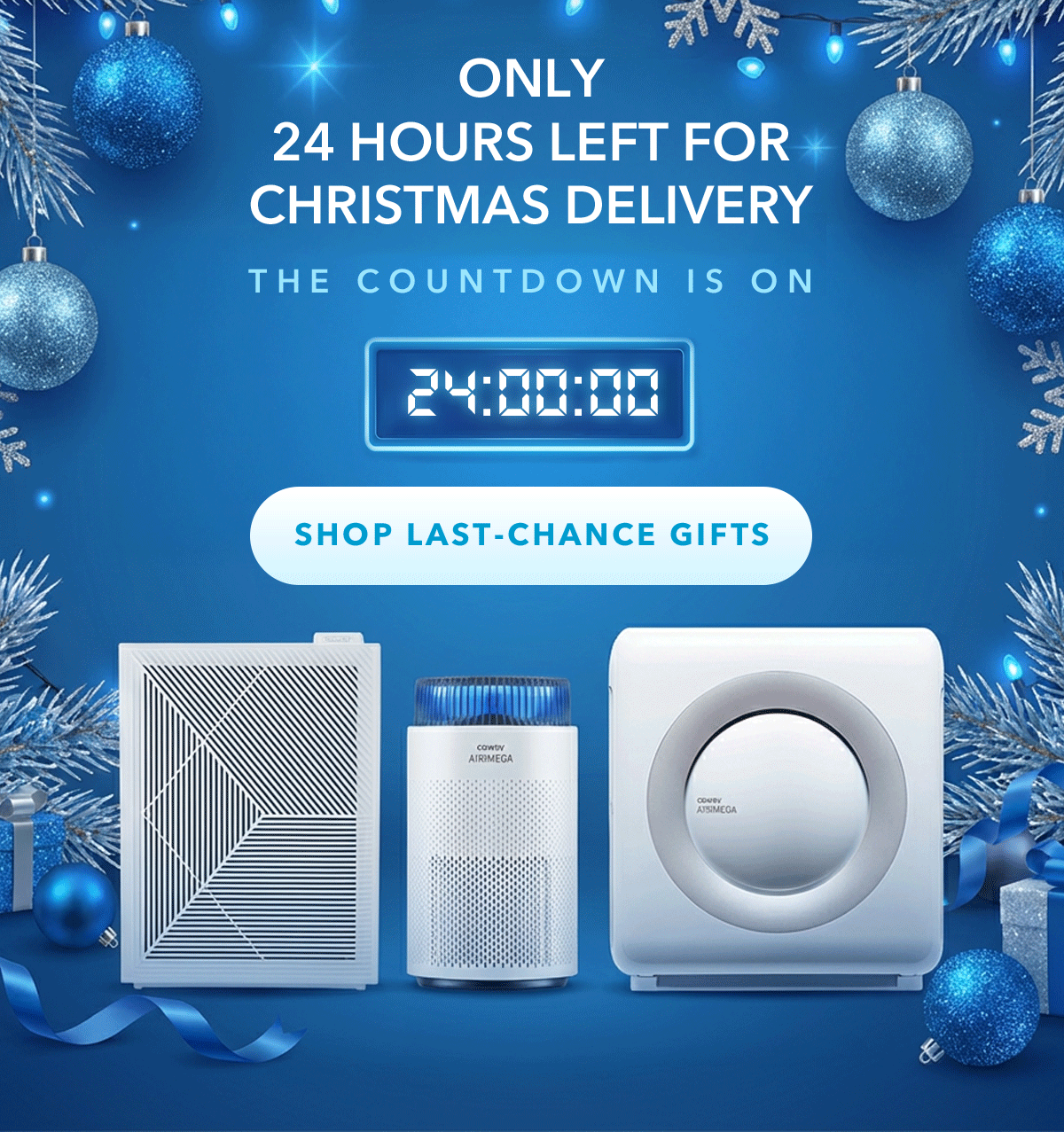 ONLY 24 HOURS LEFT FOR CHRISTMAS DELIVERY THE COUNTDOWN IS ON 
