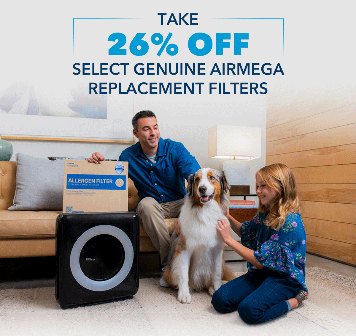 TAKE 26% OFF SELECT GENUINE AIRMEGA REPLACEMENT FILTERS