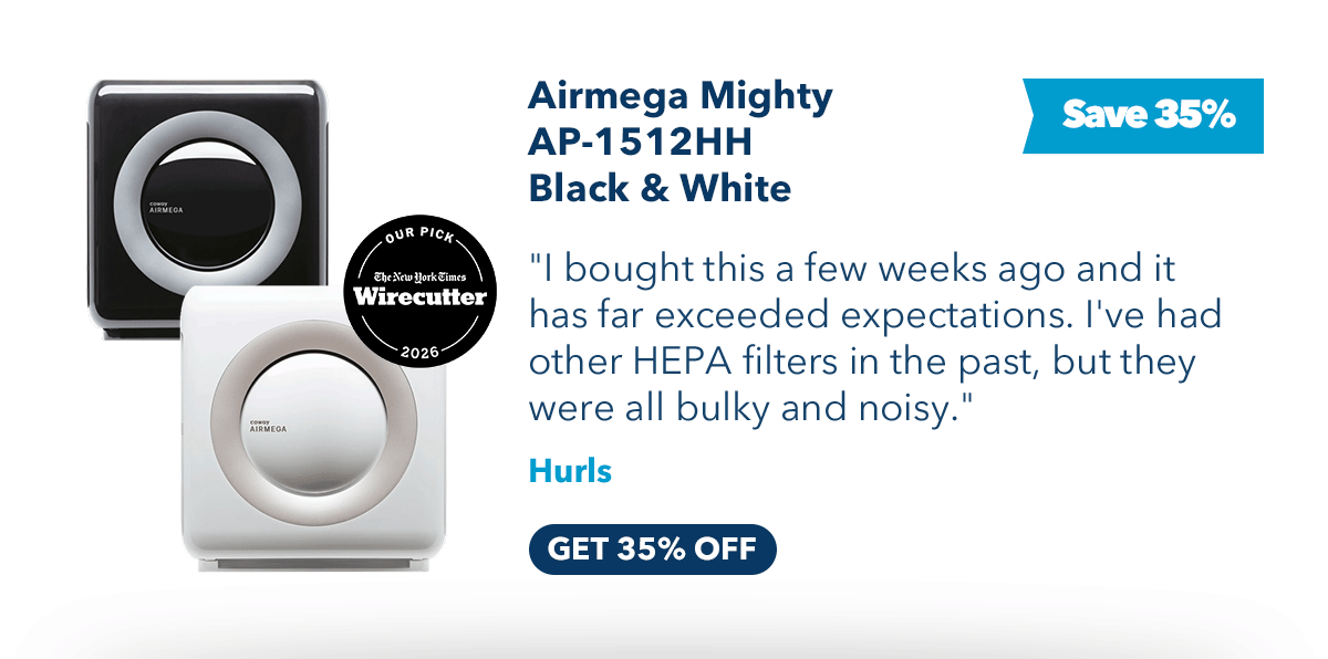 Airmega Mighty AP-1512HH Black & White Save 35% 