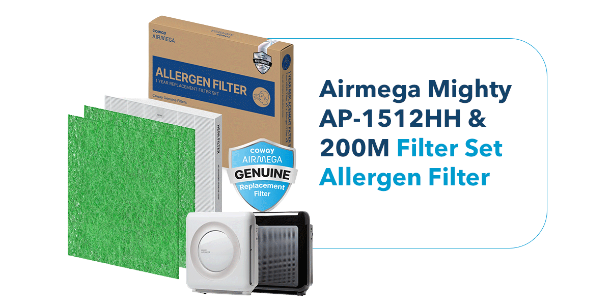 Airmega Mighty AP-1512HH & 200M Filter Allergen Filter