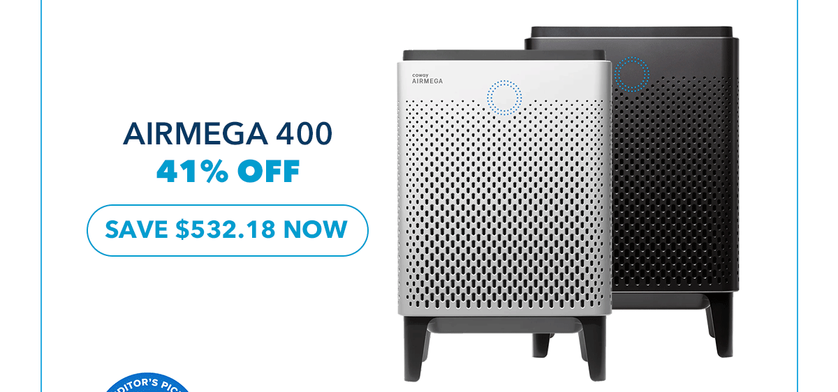 AIRMEGA 400 41% OFF SAVE $532.18 NOW