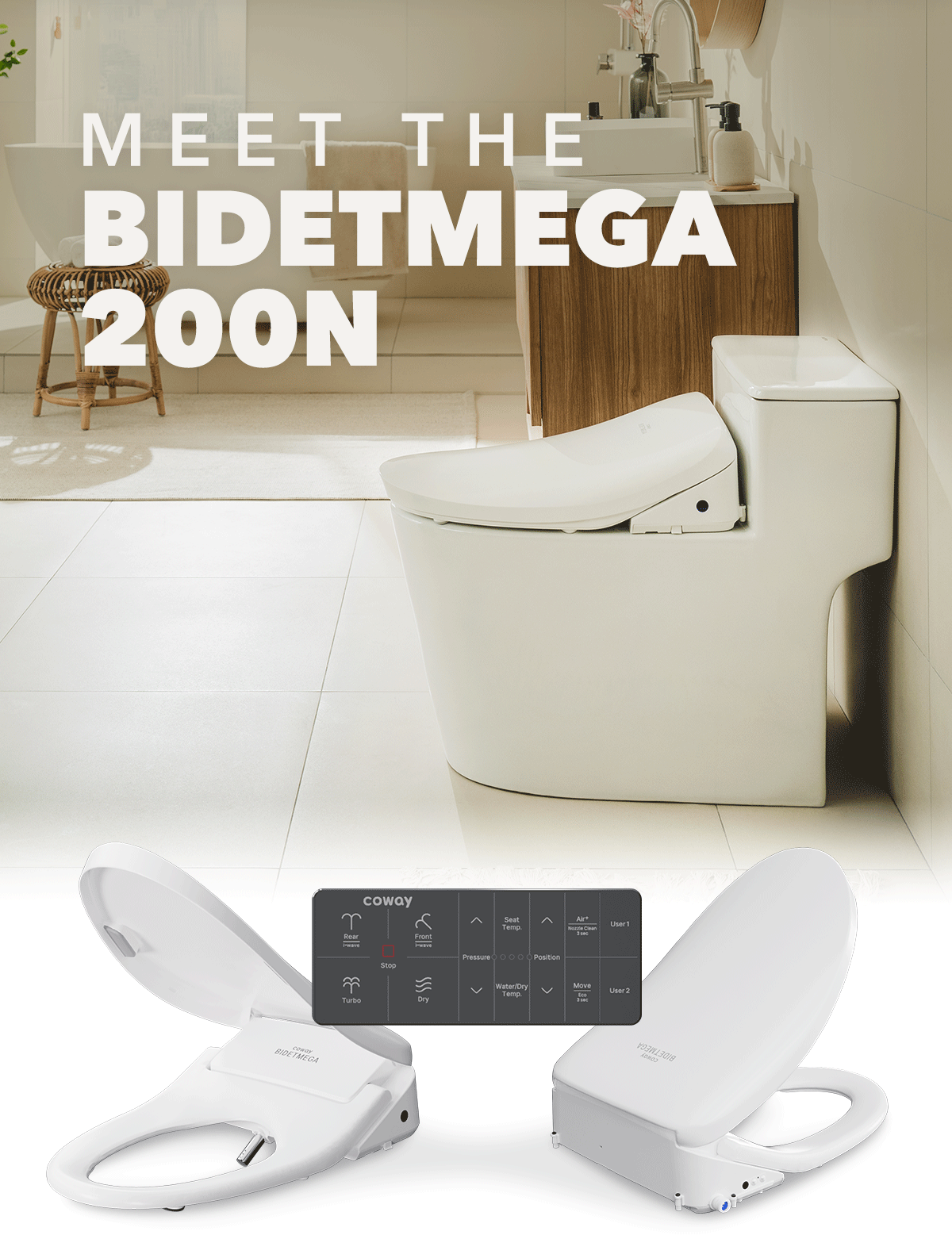 MEET THE BIDETMEGA 200N