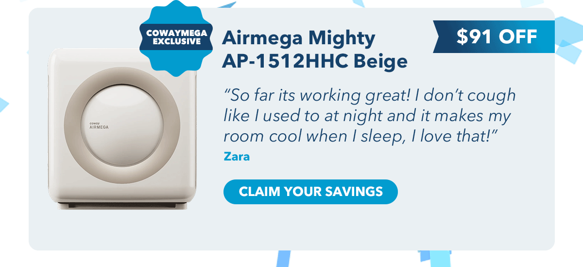Airmega Mighty AP-1512HHC Beige $91 OFF