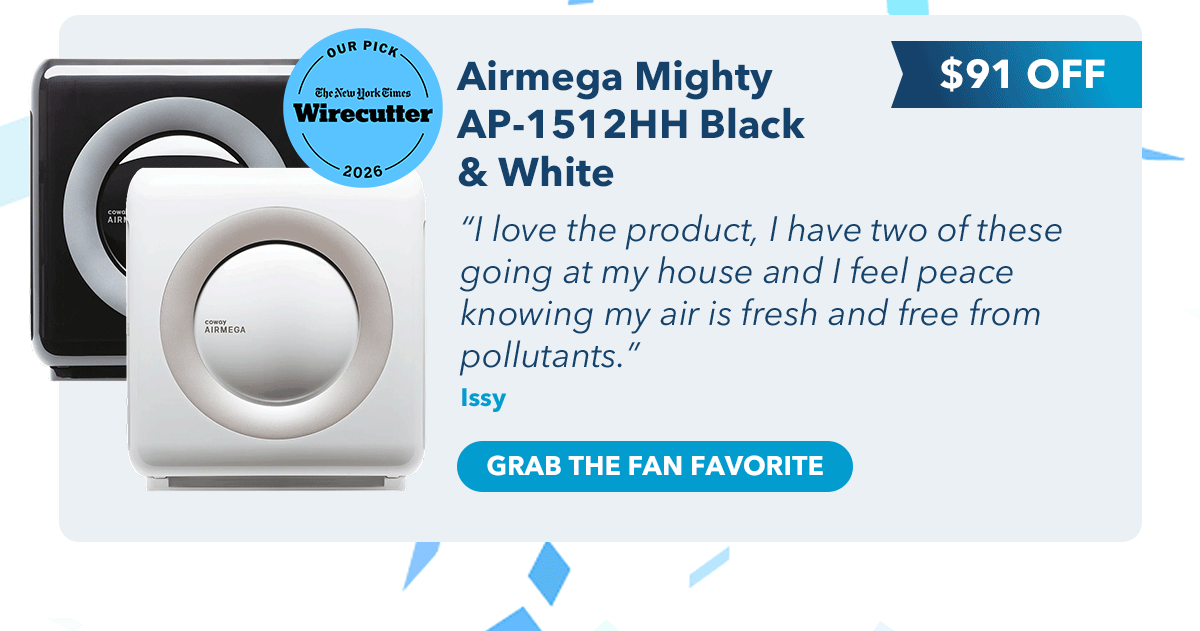 Airmega Mighty AP-1512HH Black & White $91 OFF