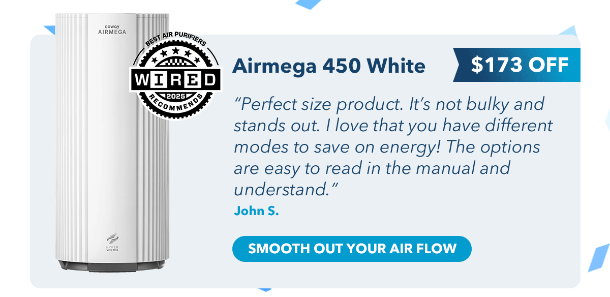 Airmega 450 White $173 OFF