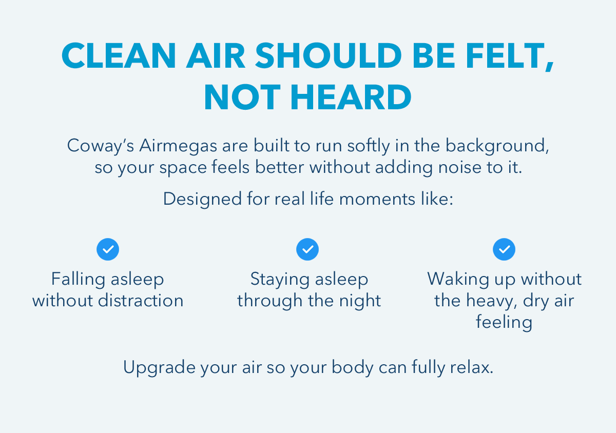 CLEAN AIR SHOULD BE FELT, NOT HEARD