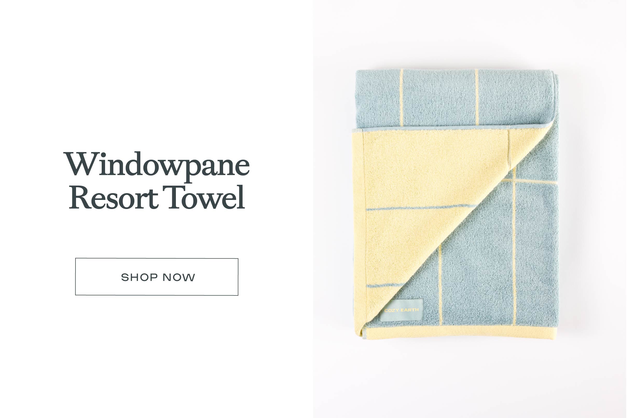 Windowpane Resort Towel - Shop Now