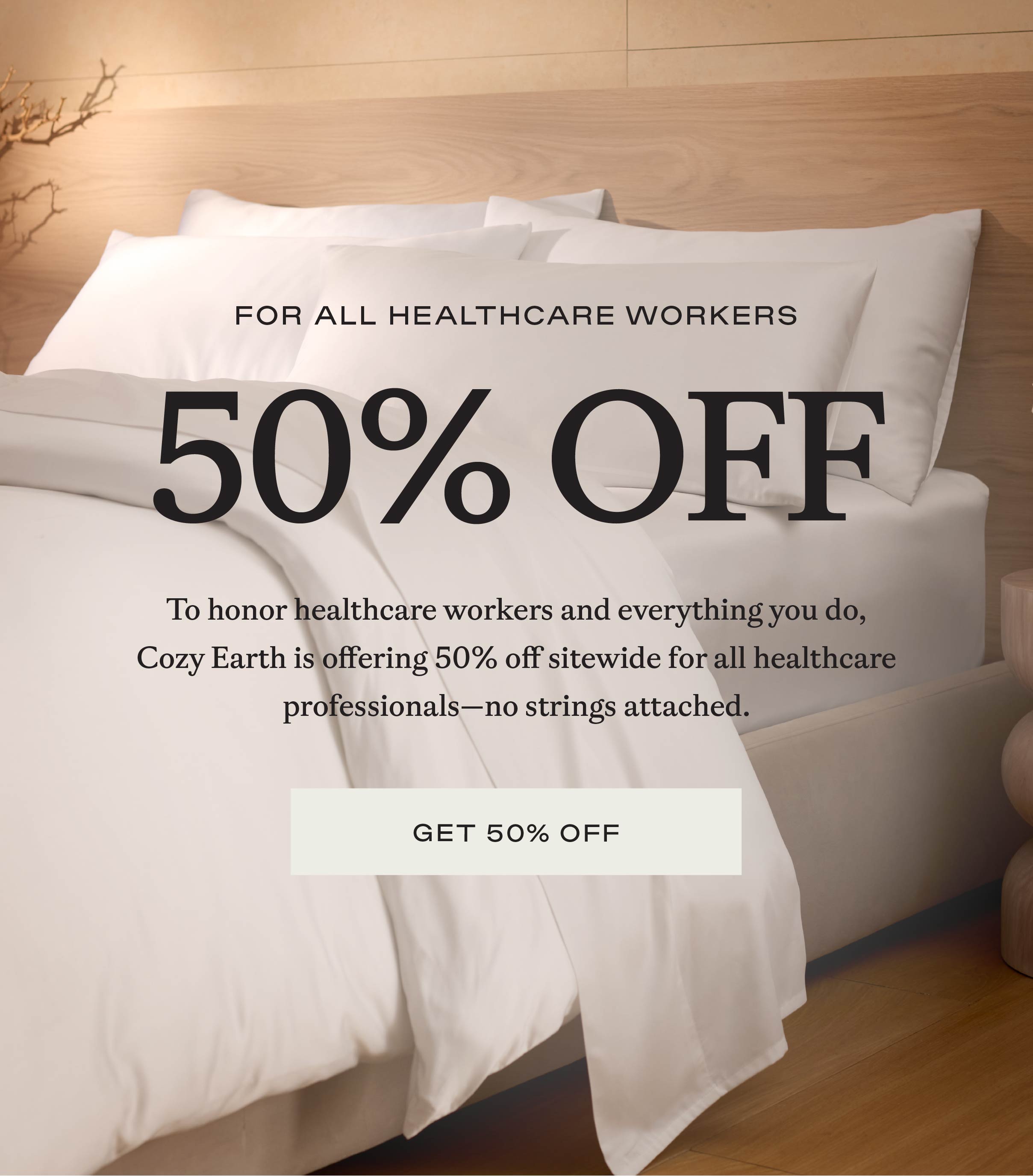 50% Off For Healthcare Workers!