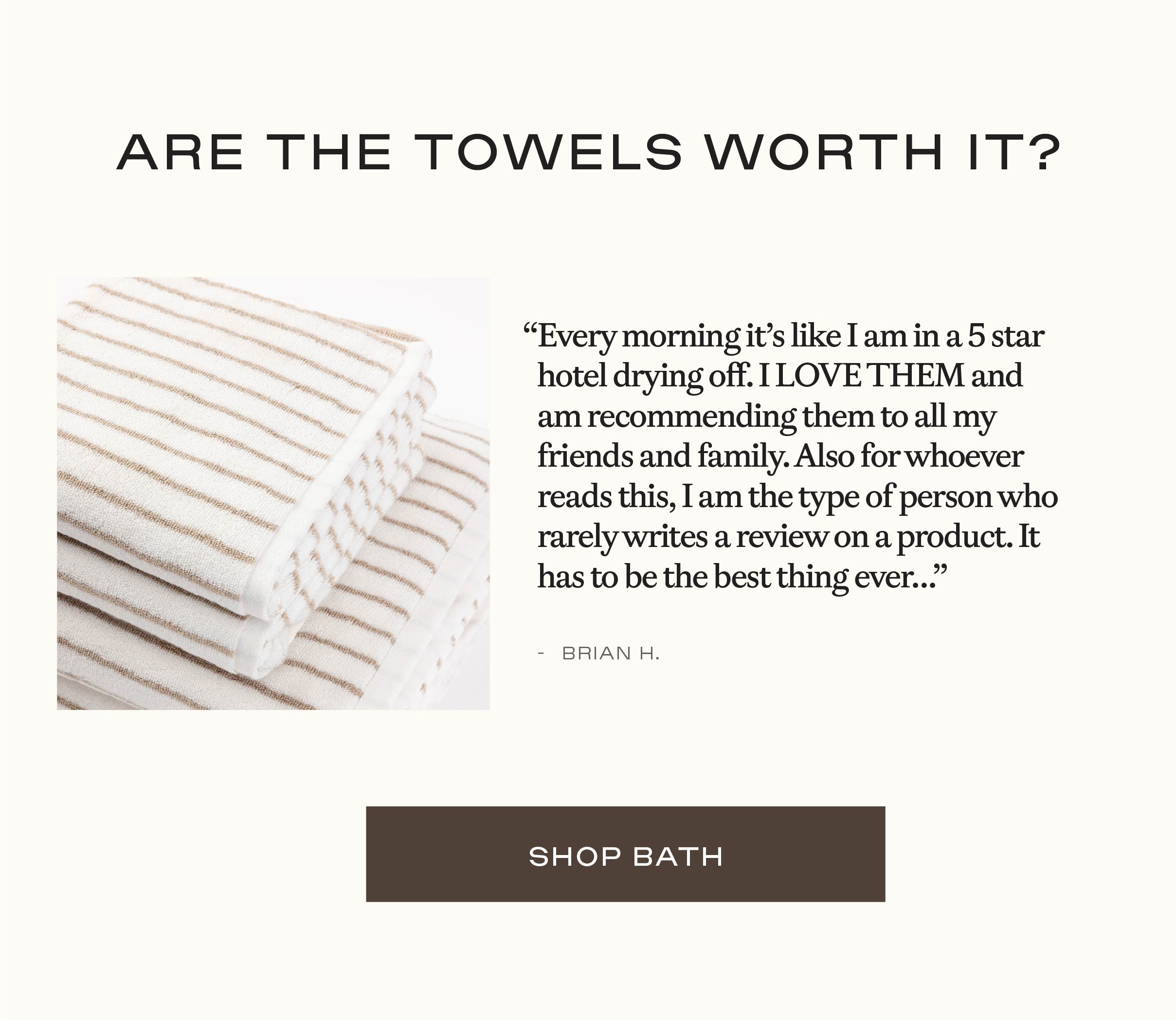 Are The Towels Worth It? Yes.