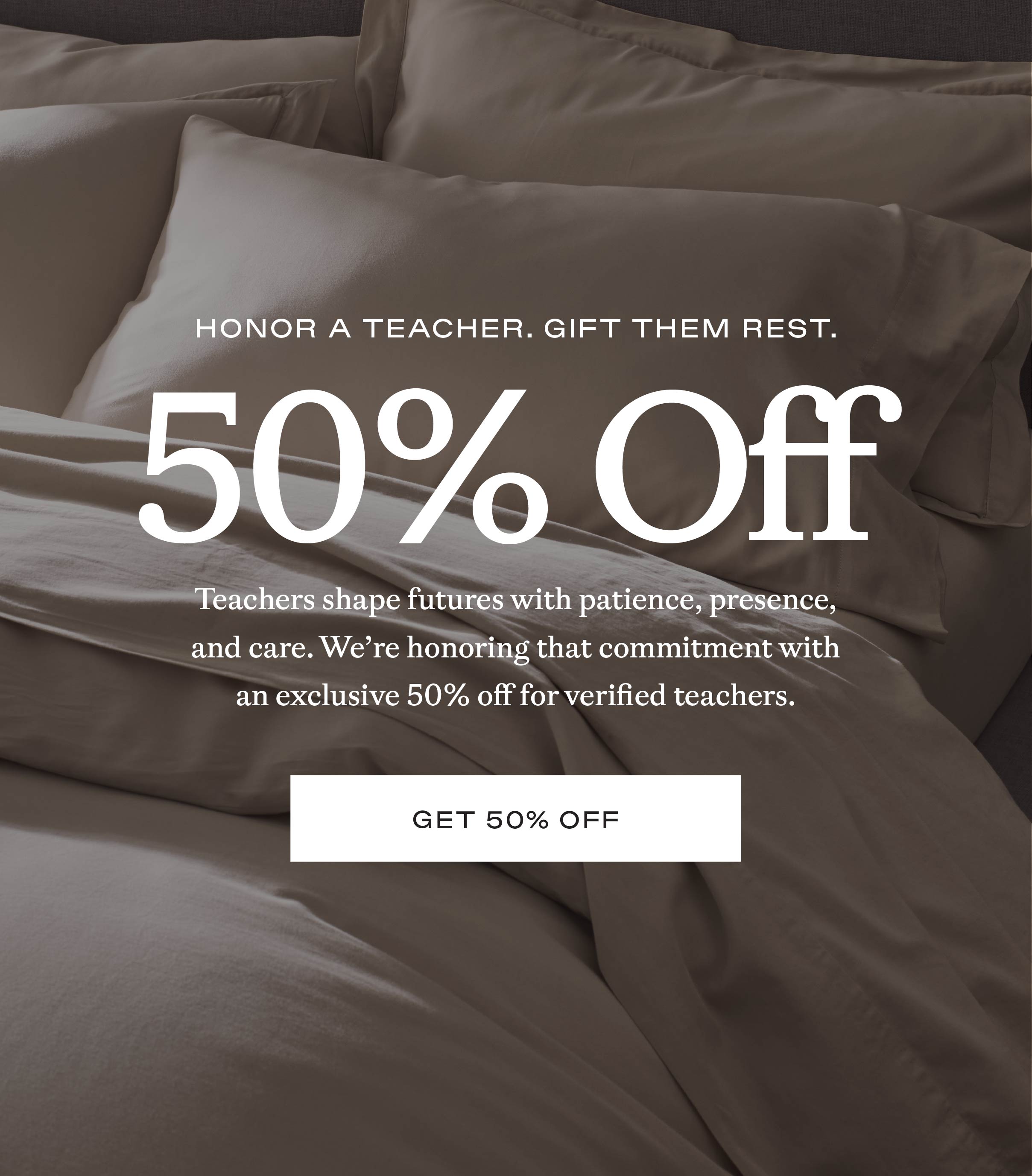 Get 50% Off - Teachers