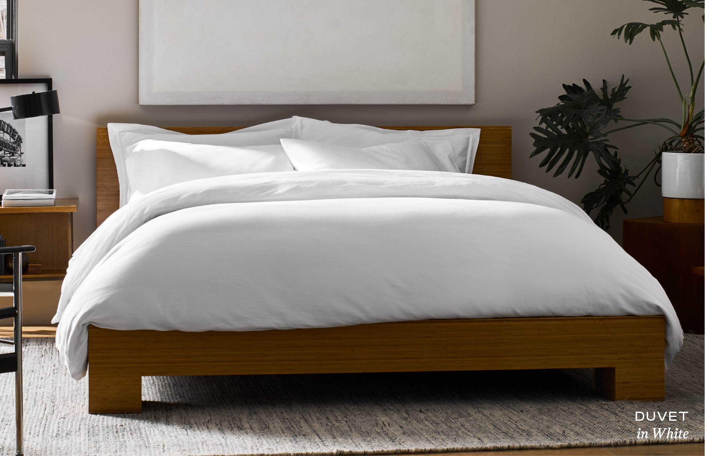 Soft-Wash Duvet in White - Shop Now