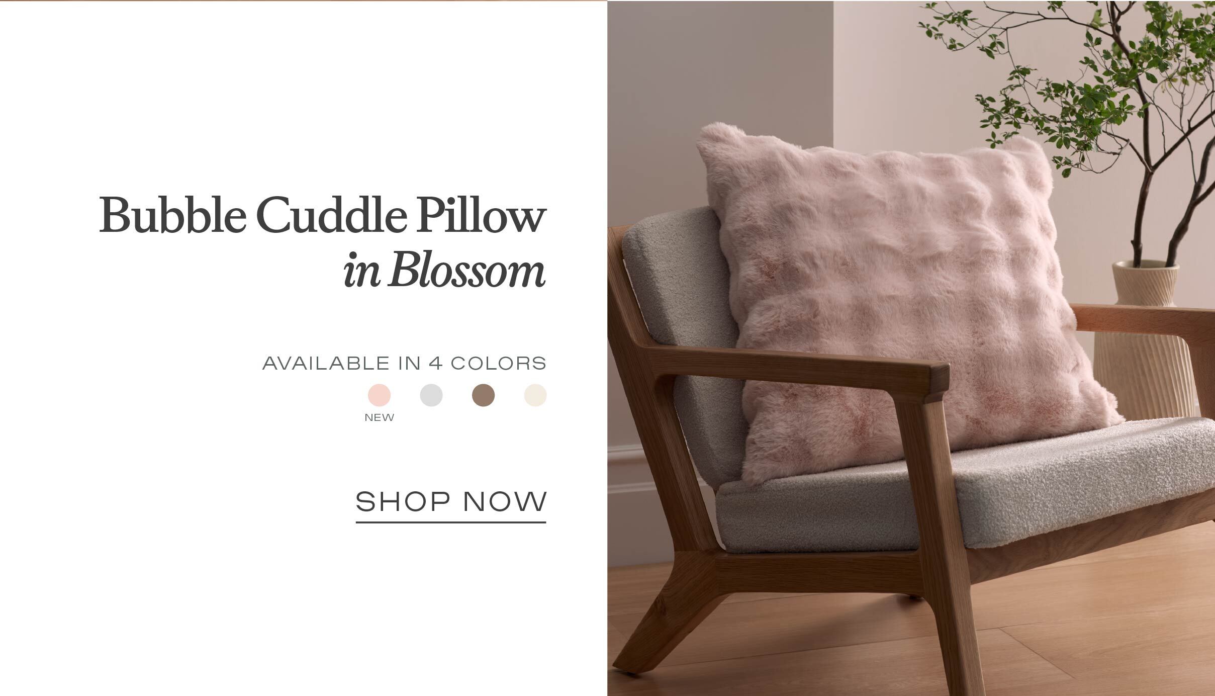 Bubble Cuddle Pillow in Blossom