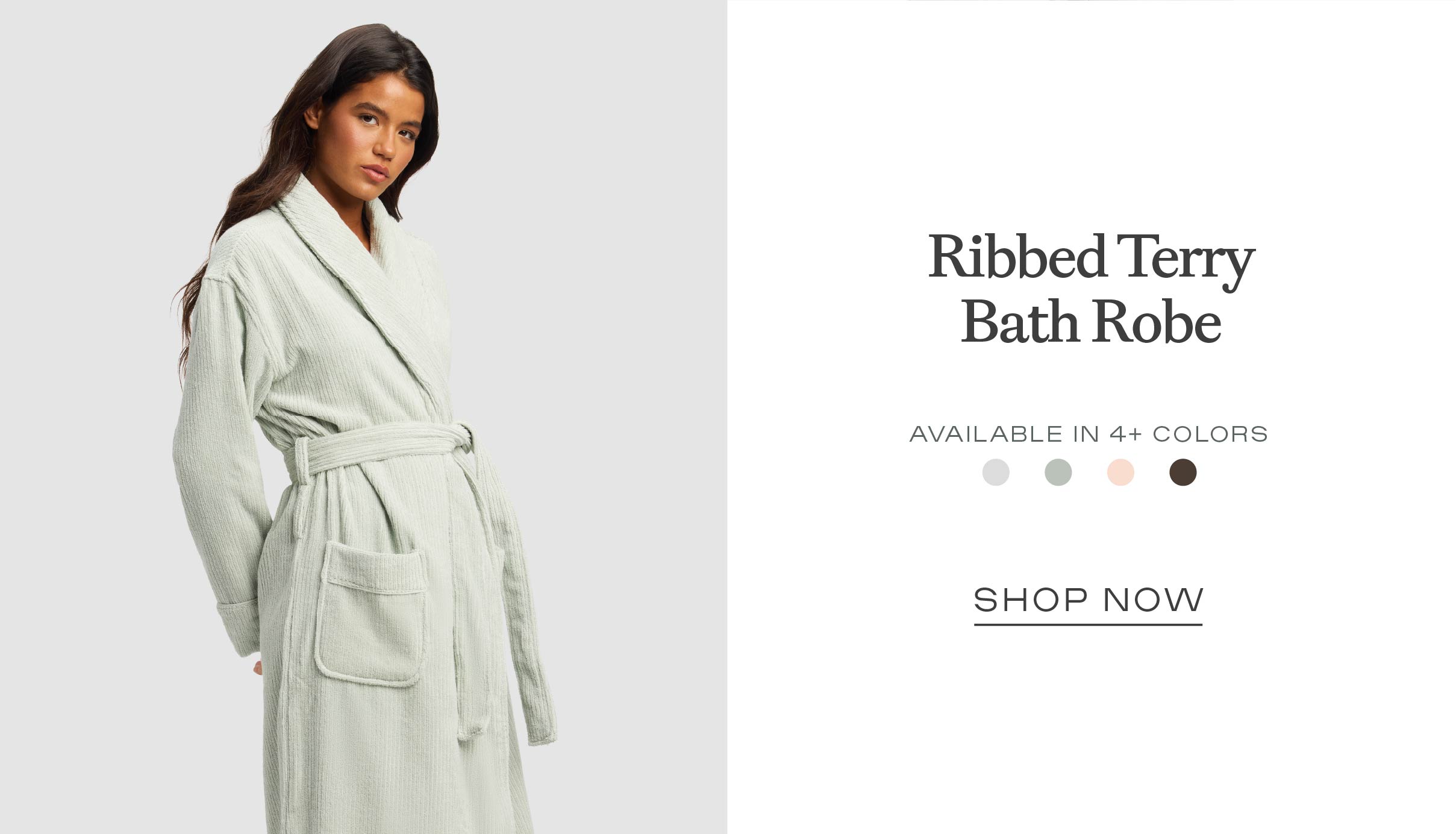 Shop Ribbed Terry Bath Robe