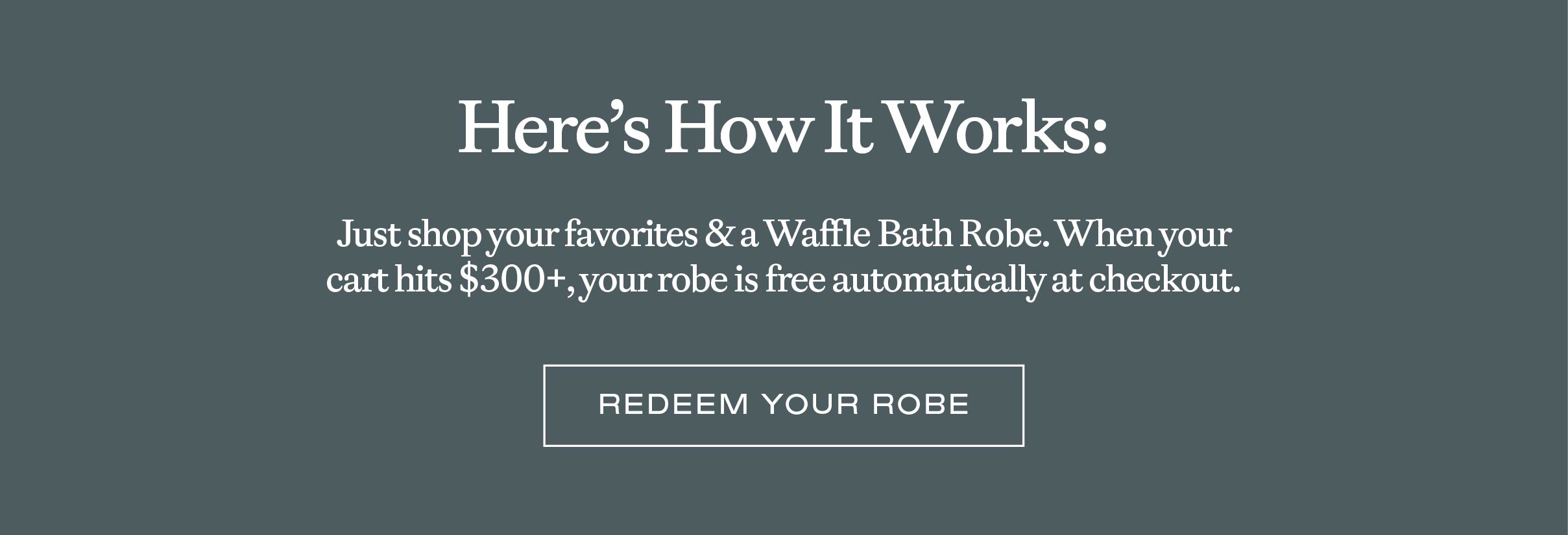 Redeem Your Robe