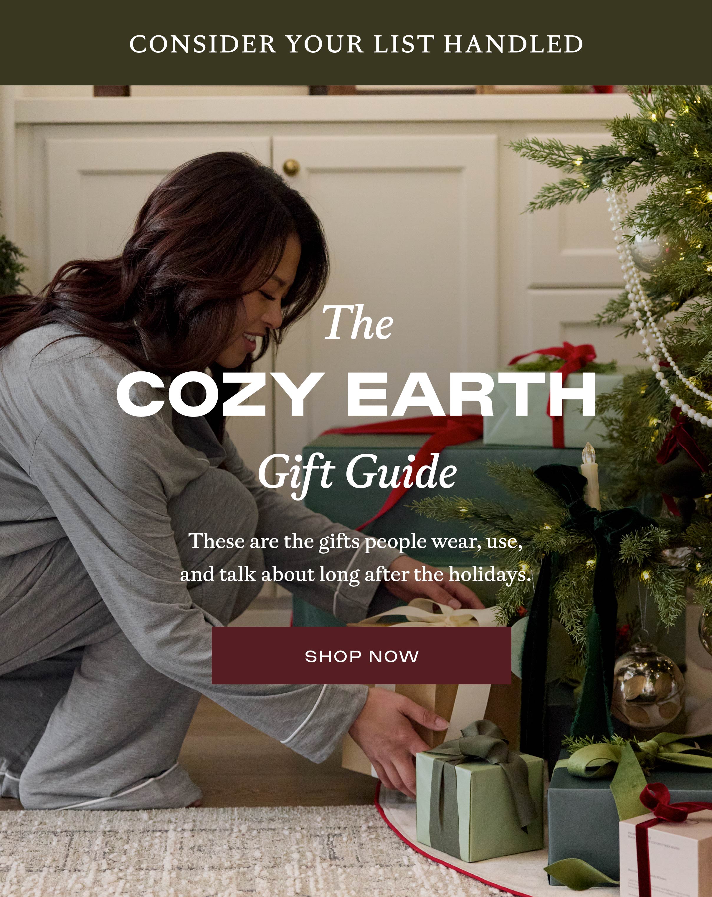 Shop The Cozy Earth Gift Guide