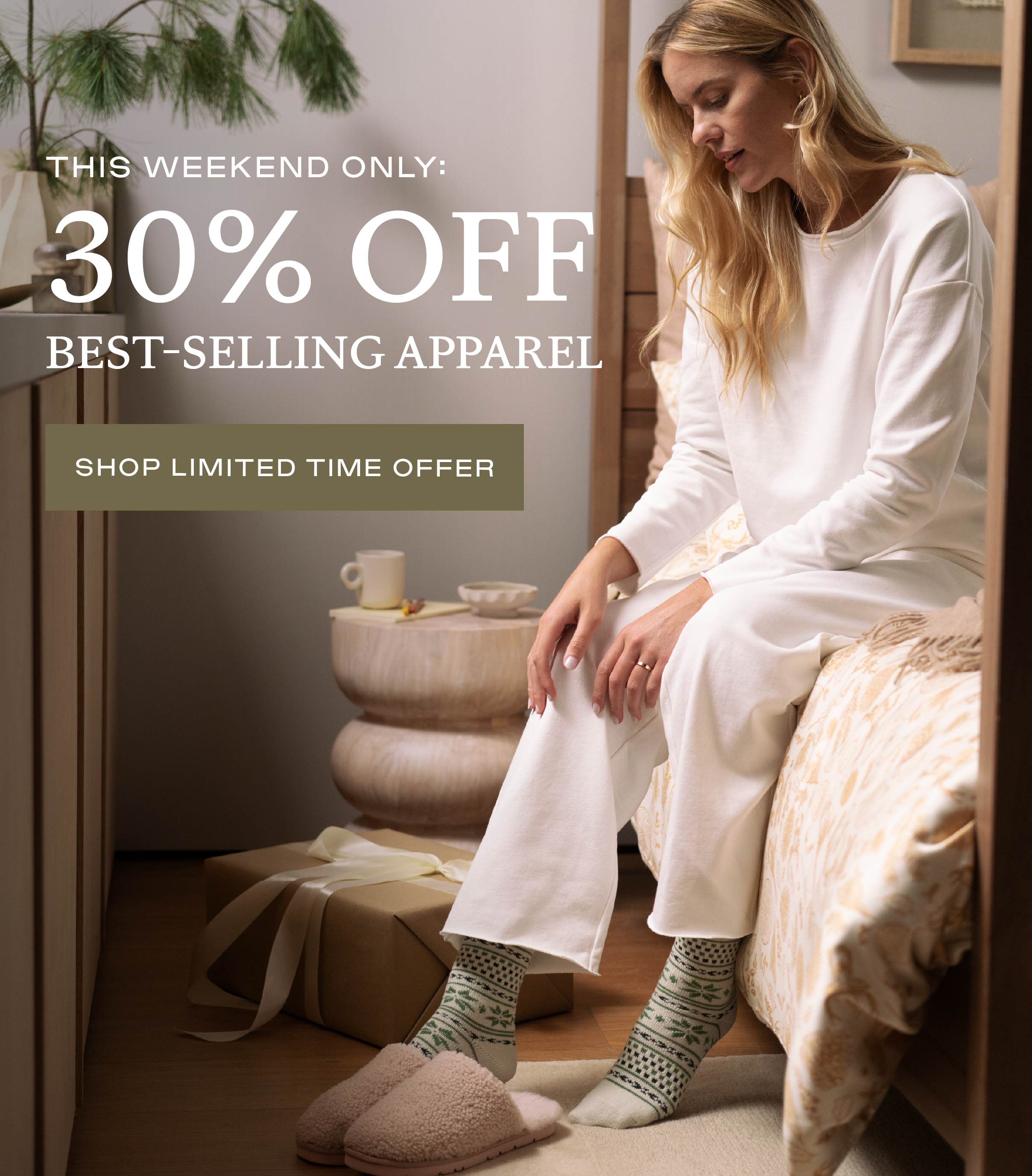30% Off All Apparel Begins!