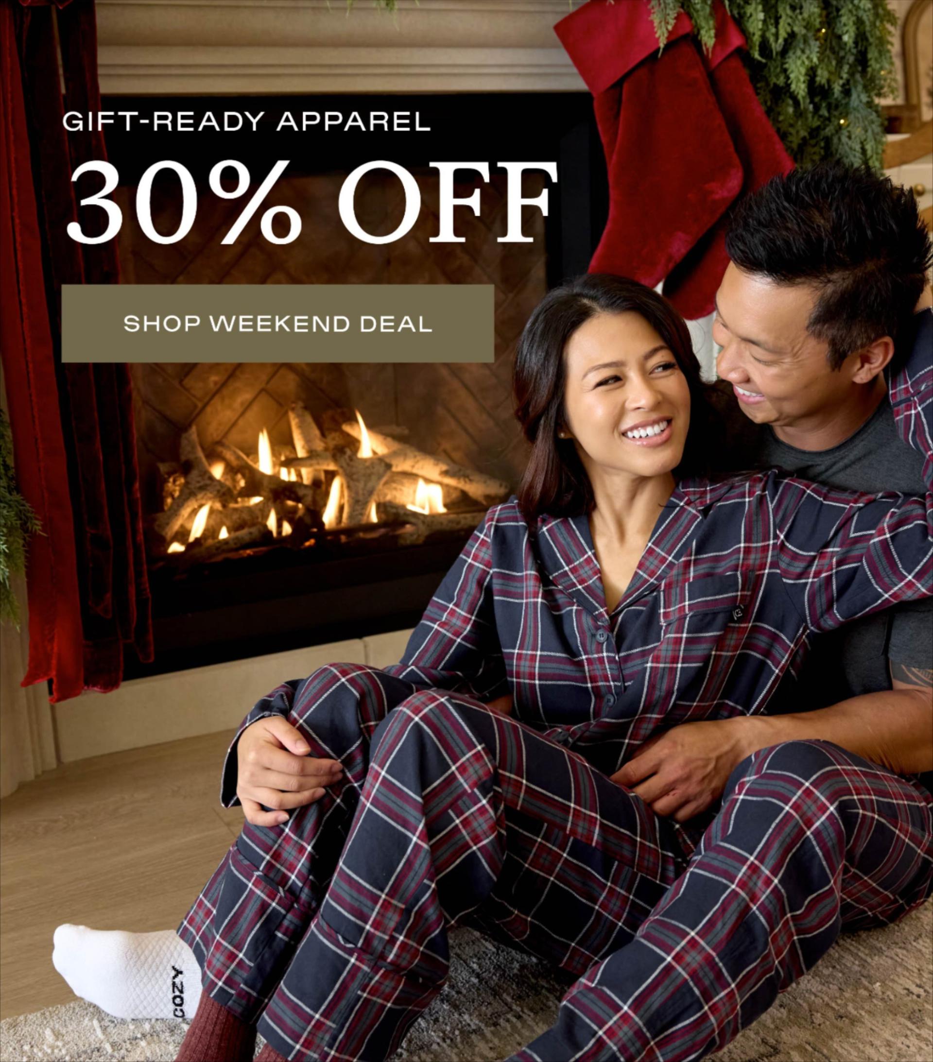 30% Off All Apparel Begins!