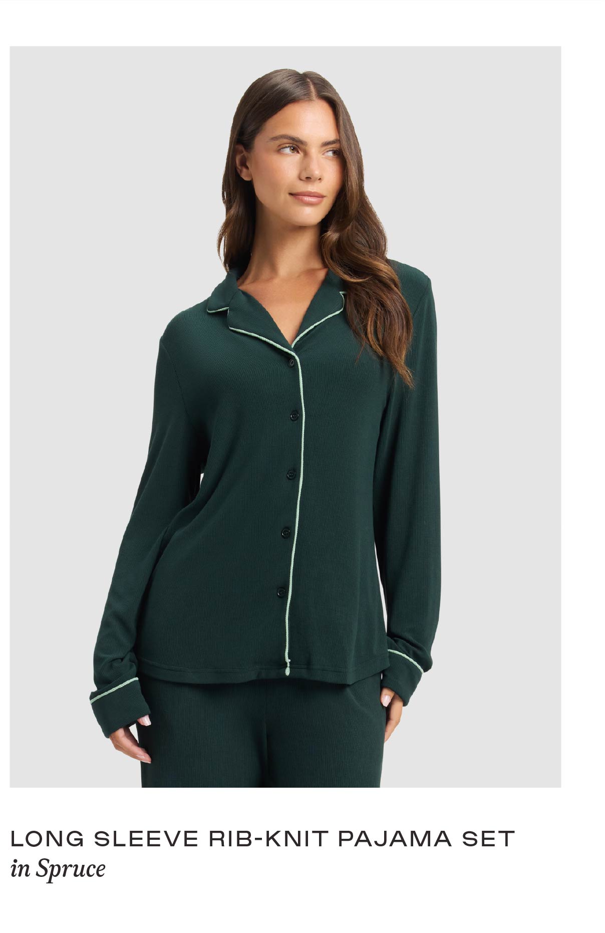 Rib-Knit Pajama Set