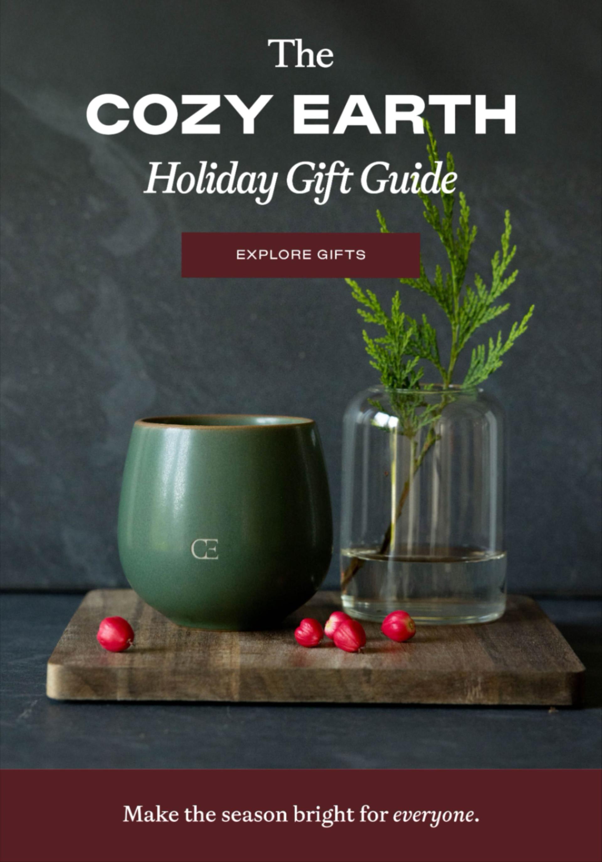 The Cozy Earth Holiday Gift Guide - Explore Gifts
