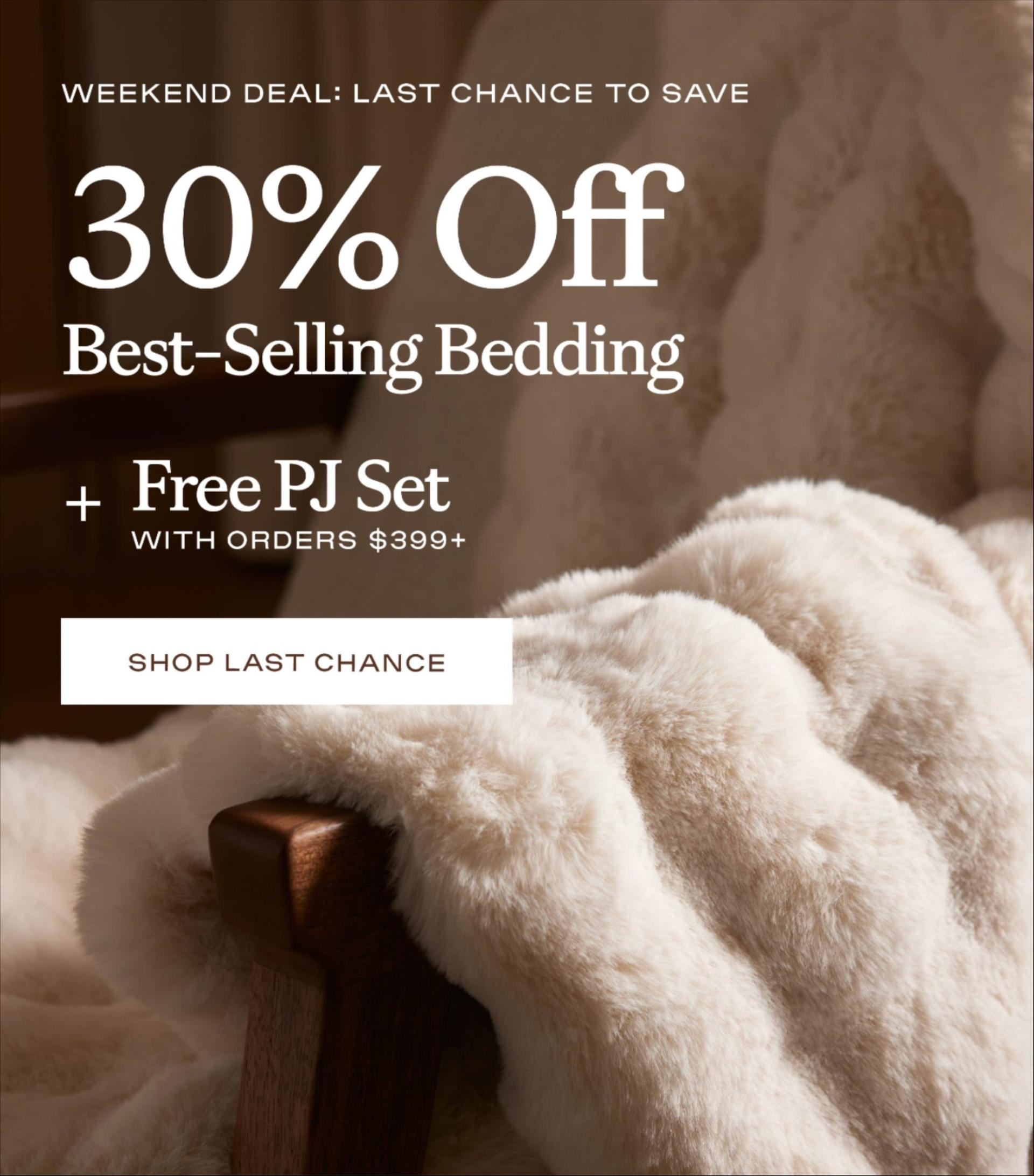 30% Off All Bedding - Shop Now