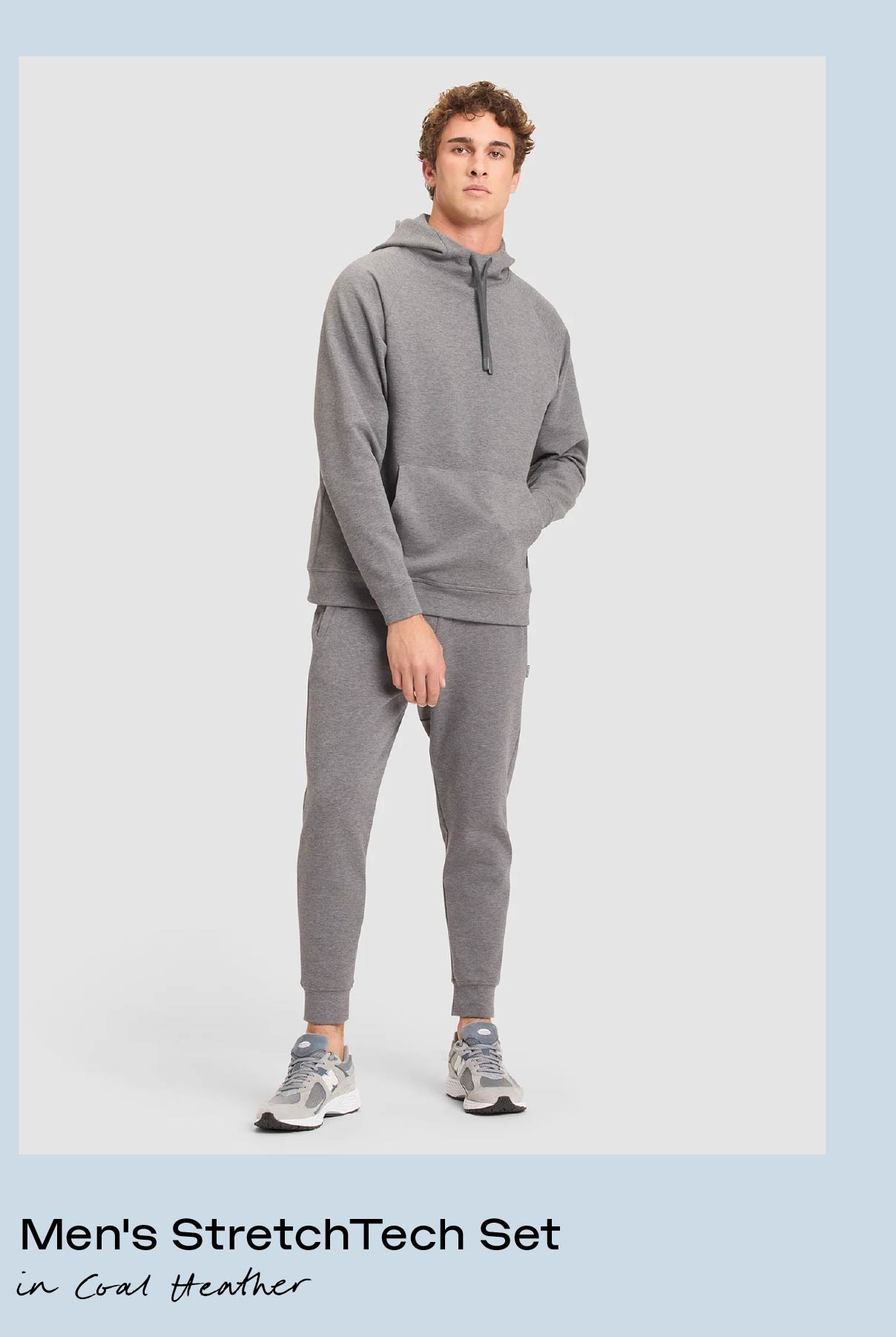 Men's StretchTech Set in Coal Heather - Shop Now:
