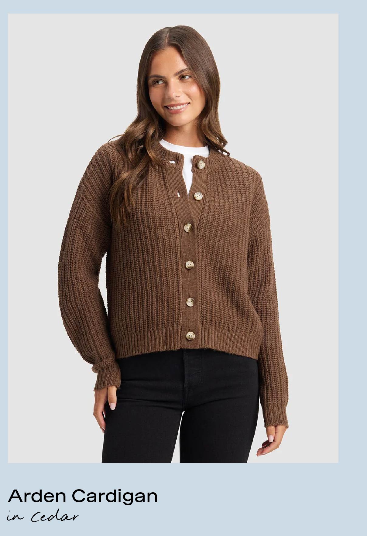 Arden Cardigan in Cedar - Shop Now: