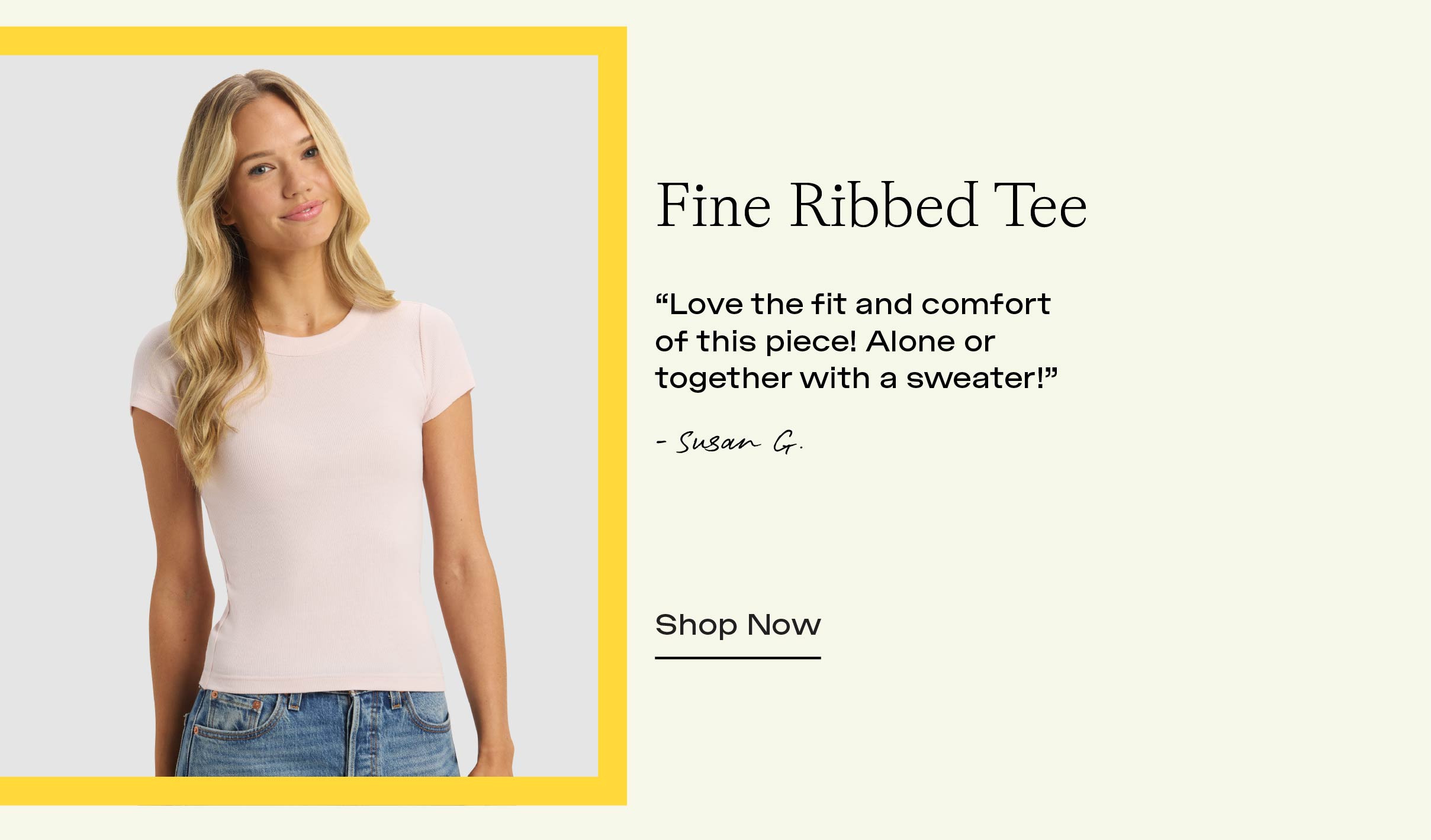 Shop Fine Ribbed Tee