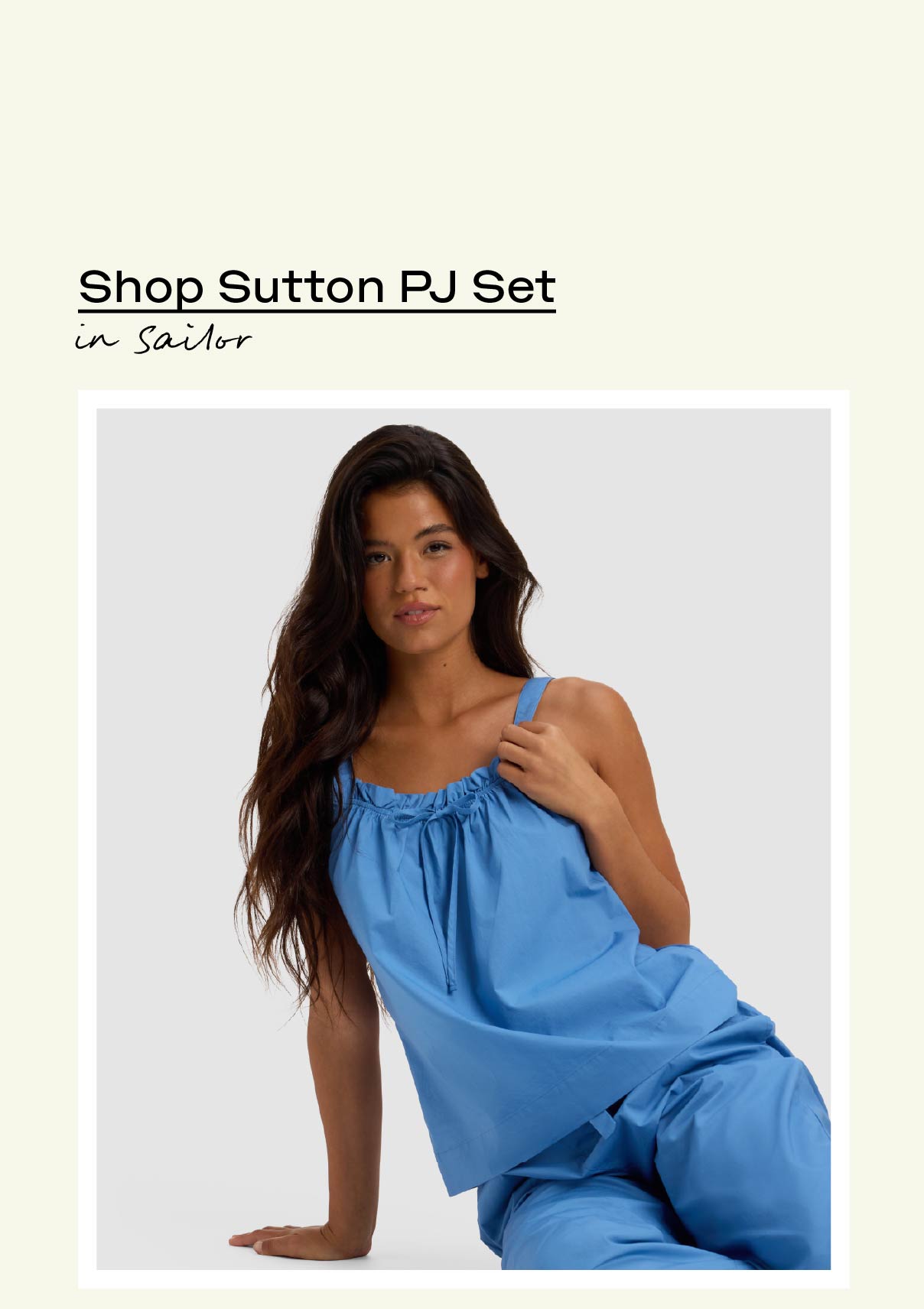 Shop Sutton PJ Set in Sailor