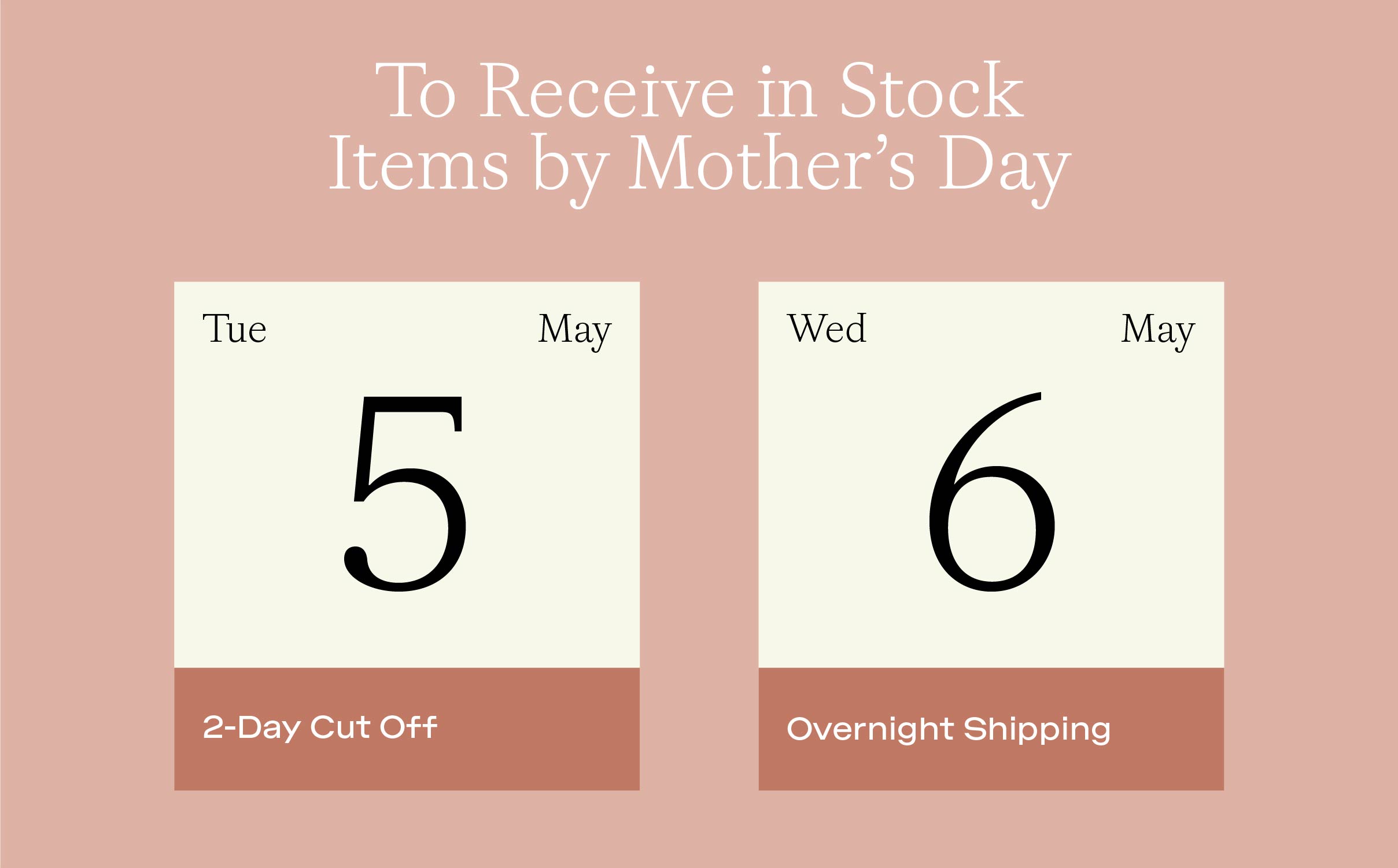 Order tomorrow for on-time gift delivery!
