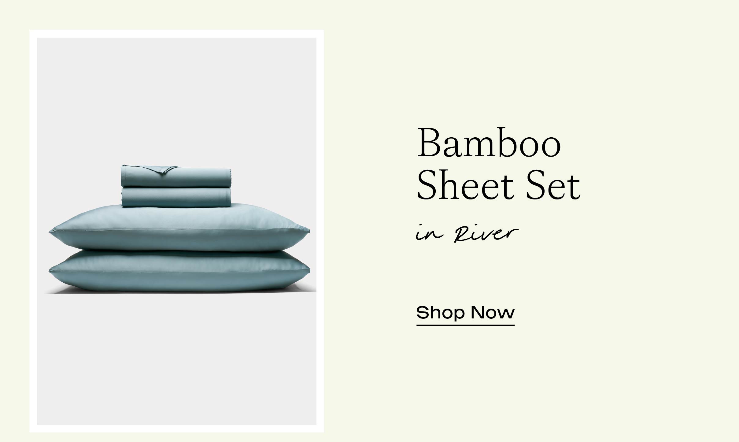 BAMBOO SHEET SET in RIVER - SHOP NOW