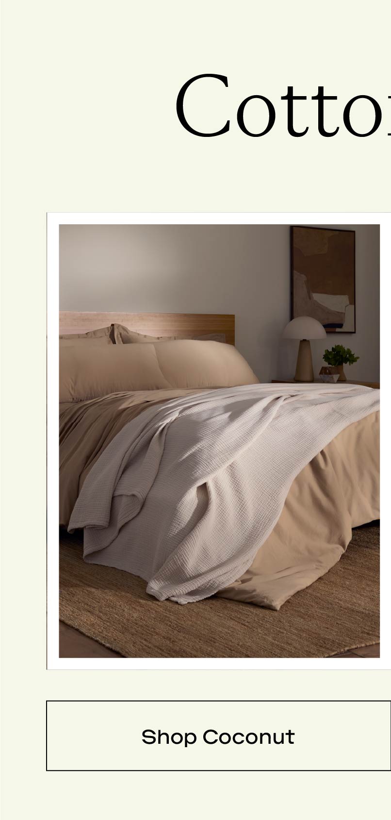 COTTON GAUZE BLANKET IN COCONUT COTTON GAUZE BLANKET IN COCONUT