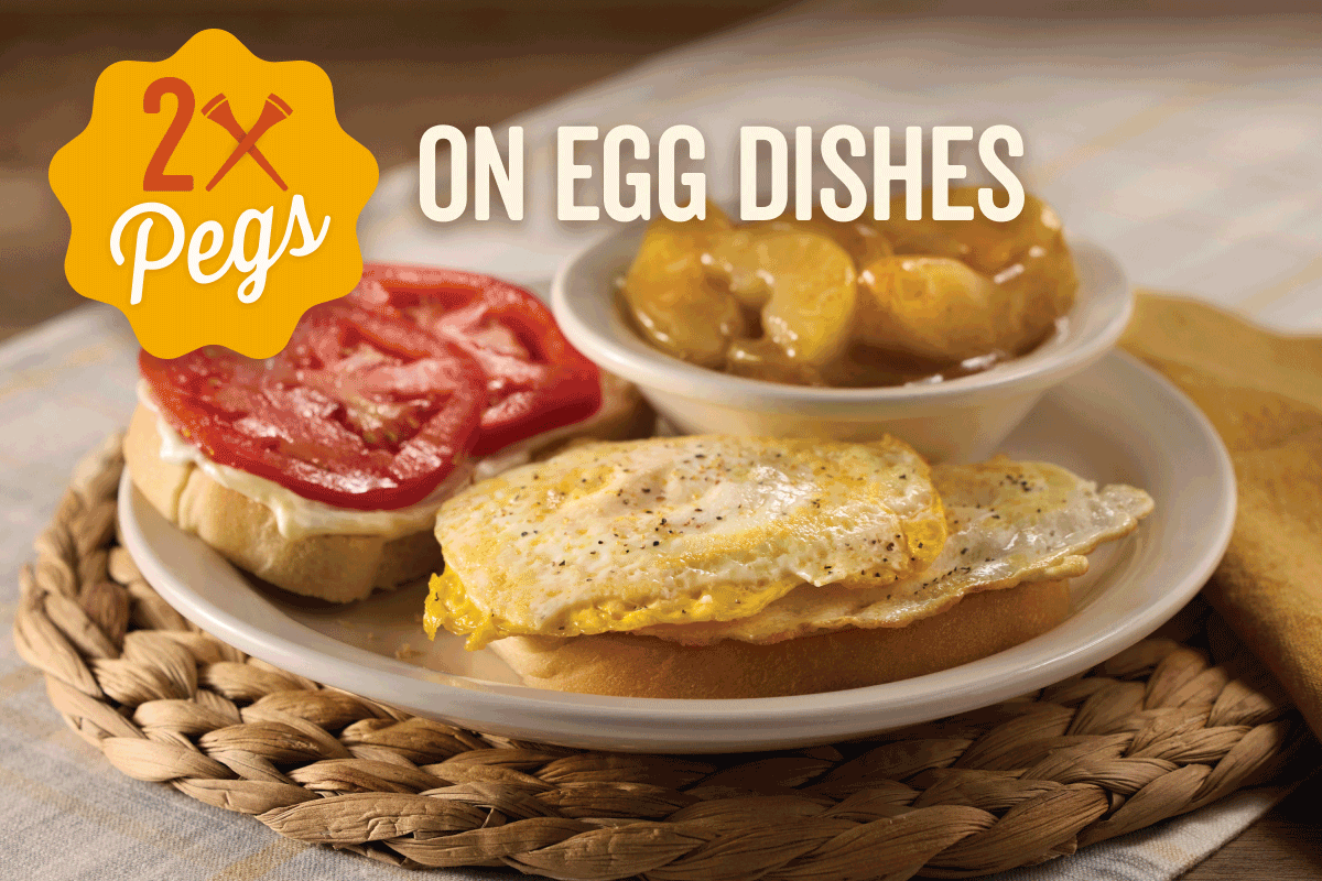 2X Pegs on Egg Dishes
