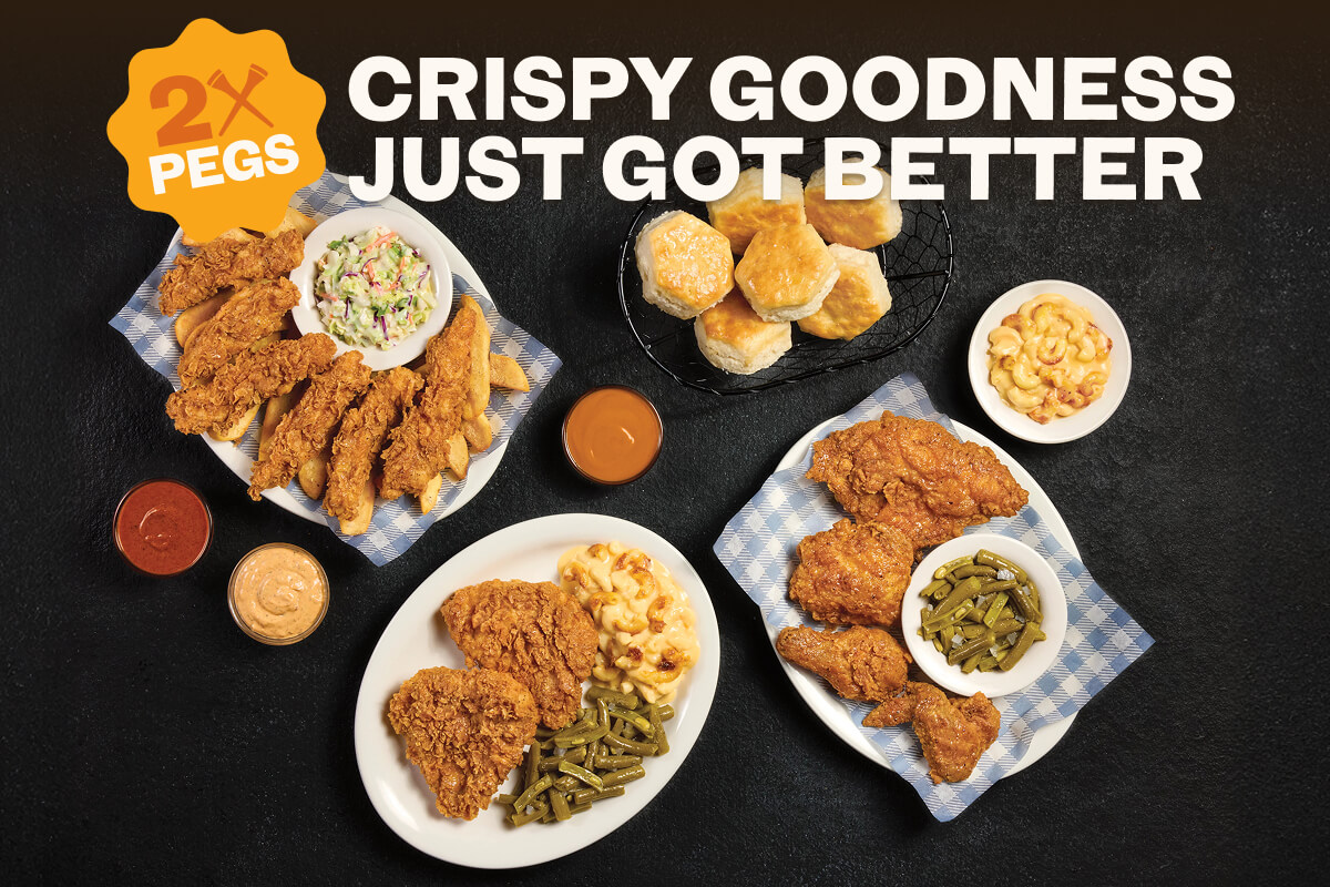 Earn Double Pegs on select chicken entrees