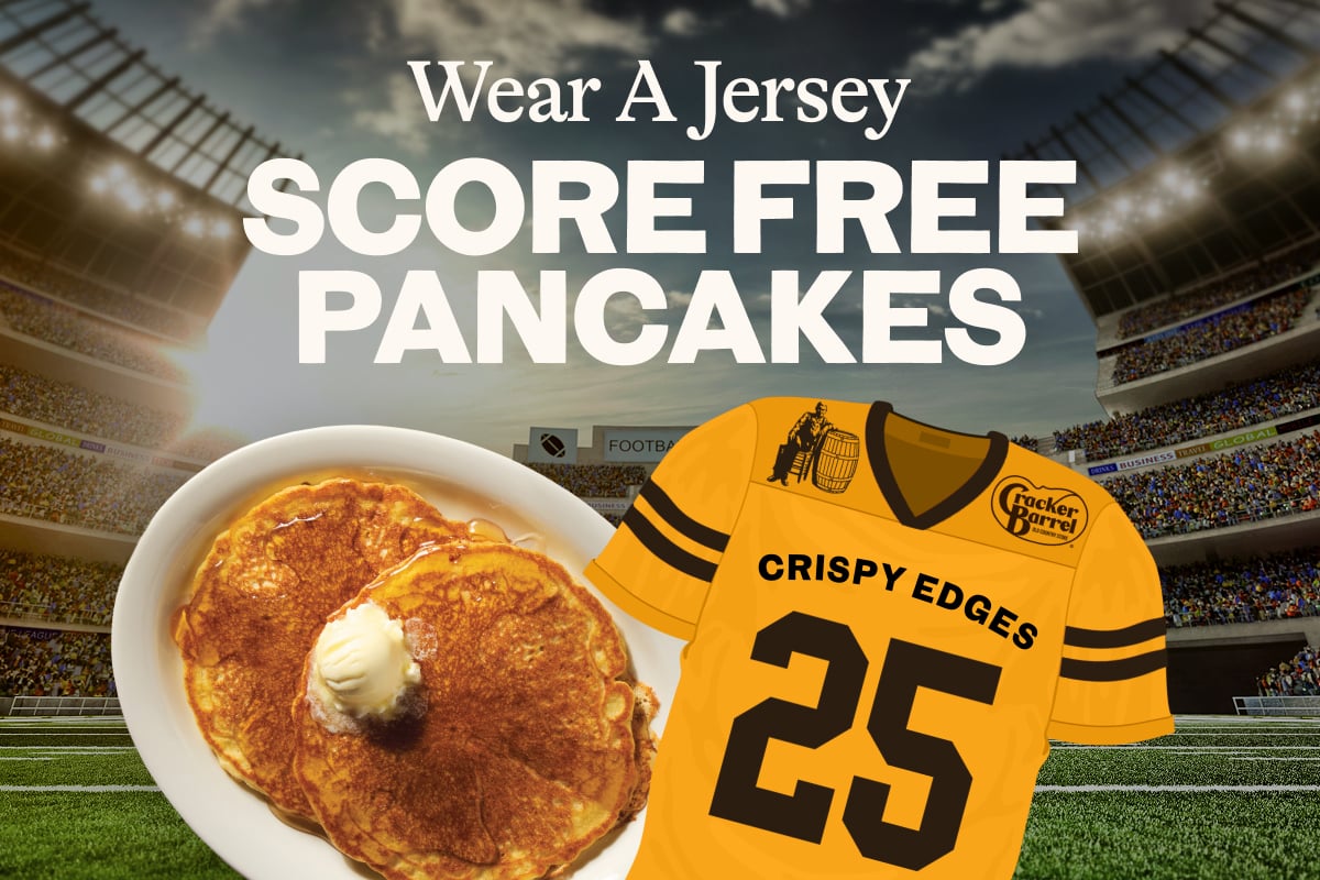 Wear a football jersey, Score free pancakes.