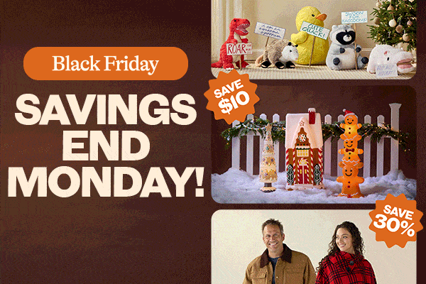 Black Friday Savings End Monday!