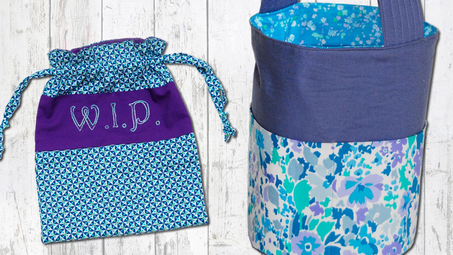 Bag-Making Basics: Drawstring Bag & Bucket Bag
