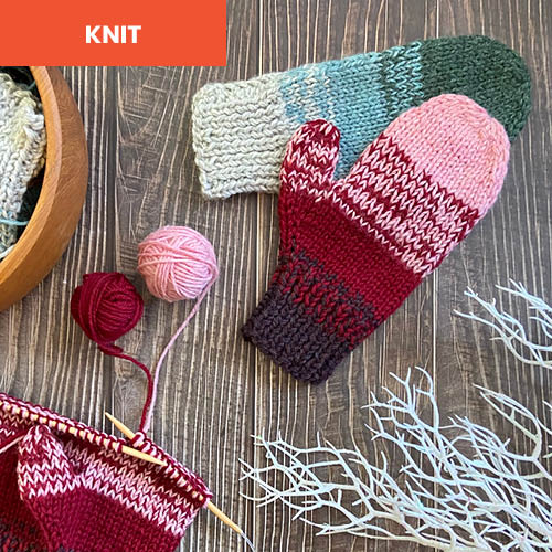 Knitted December Mittens