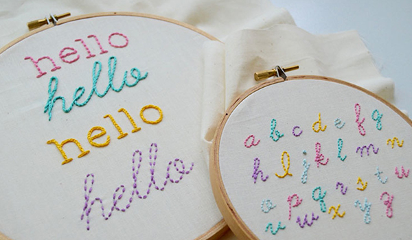 4 Surprisingly Easy Stitches for Perfect Hand Embroidered Letters