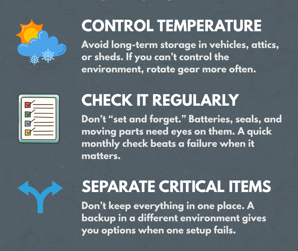 STORING GEAR