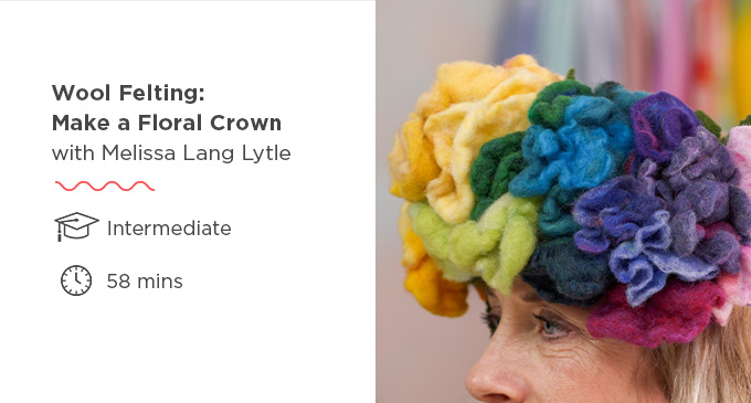 Wool Felting: Make a Floral Crown
