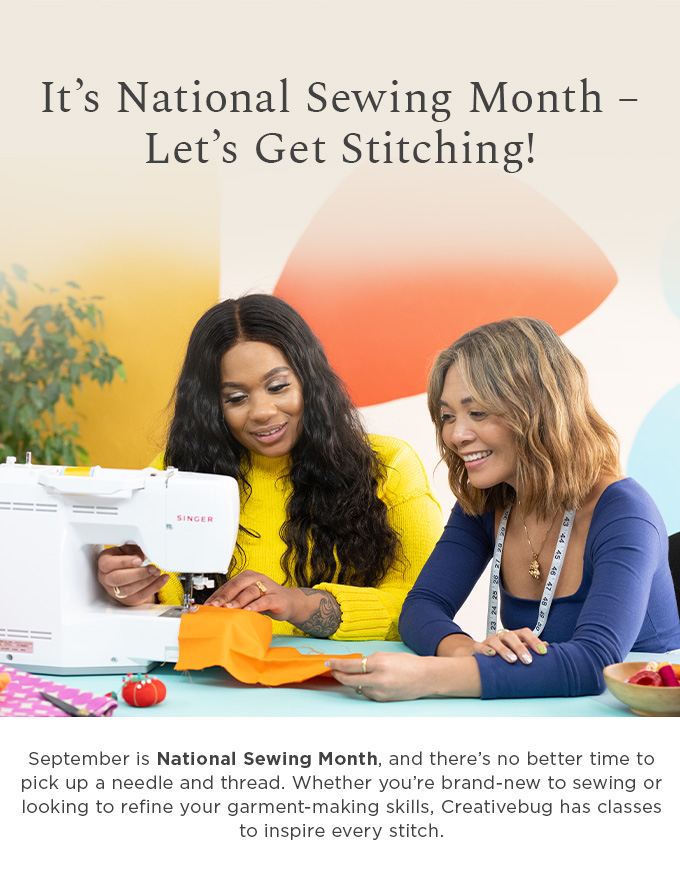 It’s National Sewing Month – Let’s Get Stitching!