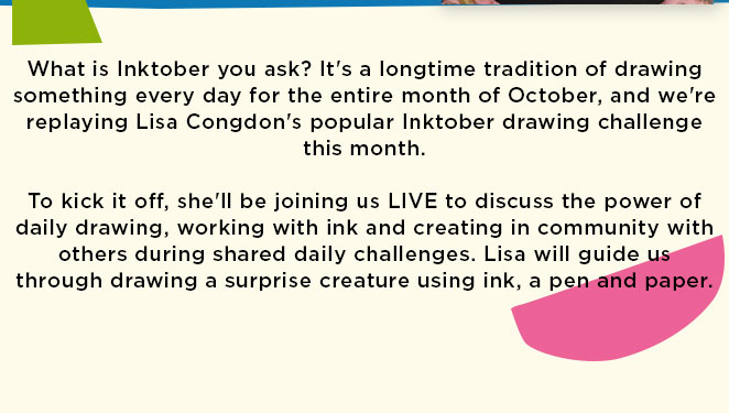 Inktober Kickoff with Lisa Congdon