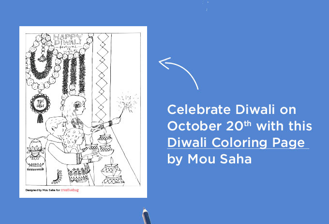 Celebrate Diwali Coloring Page