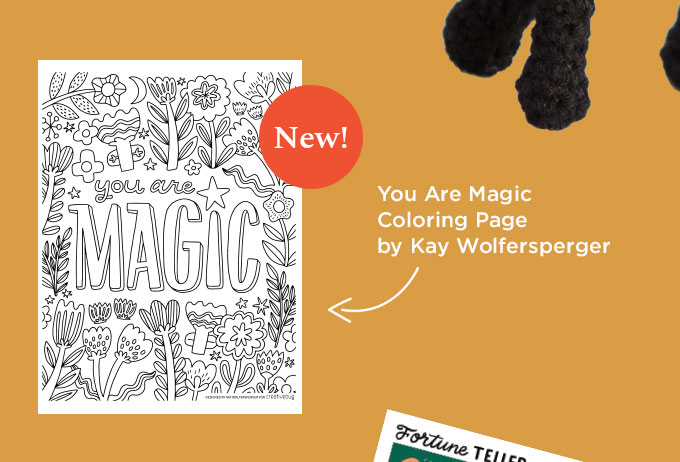 You Are Magic Coloring Page