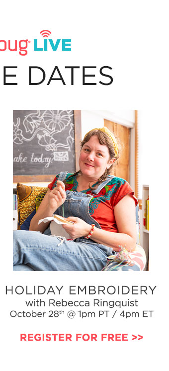 Holiday Embroidery with Rebecca Ringquist