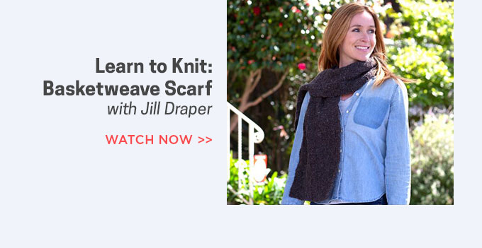 Learn to Knit - Basketweave Scarf
