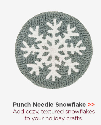 Punch Needle Snowflake
