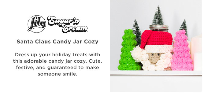 Lily Santa Claus Candy Jar Cozy