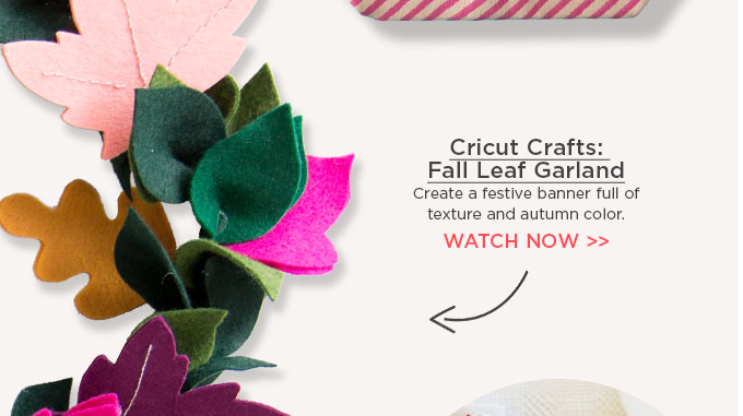 Cricut Crafts: Fall Leaf Garland