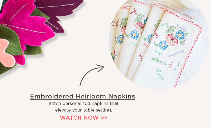 Embroidered Heirloom Napkins